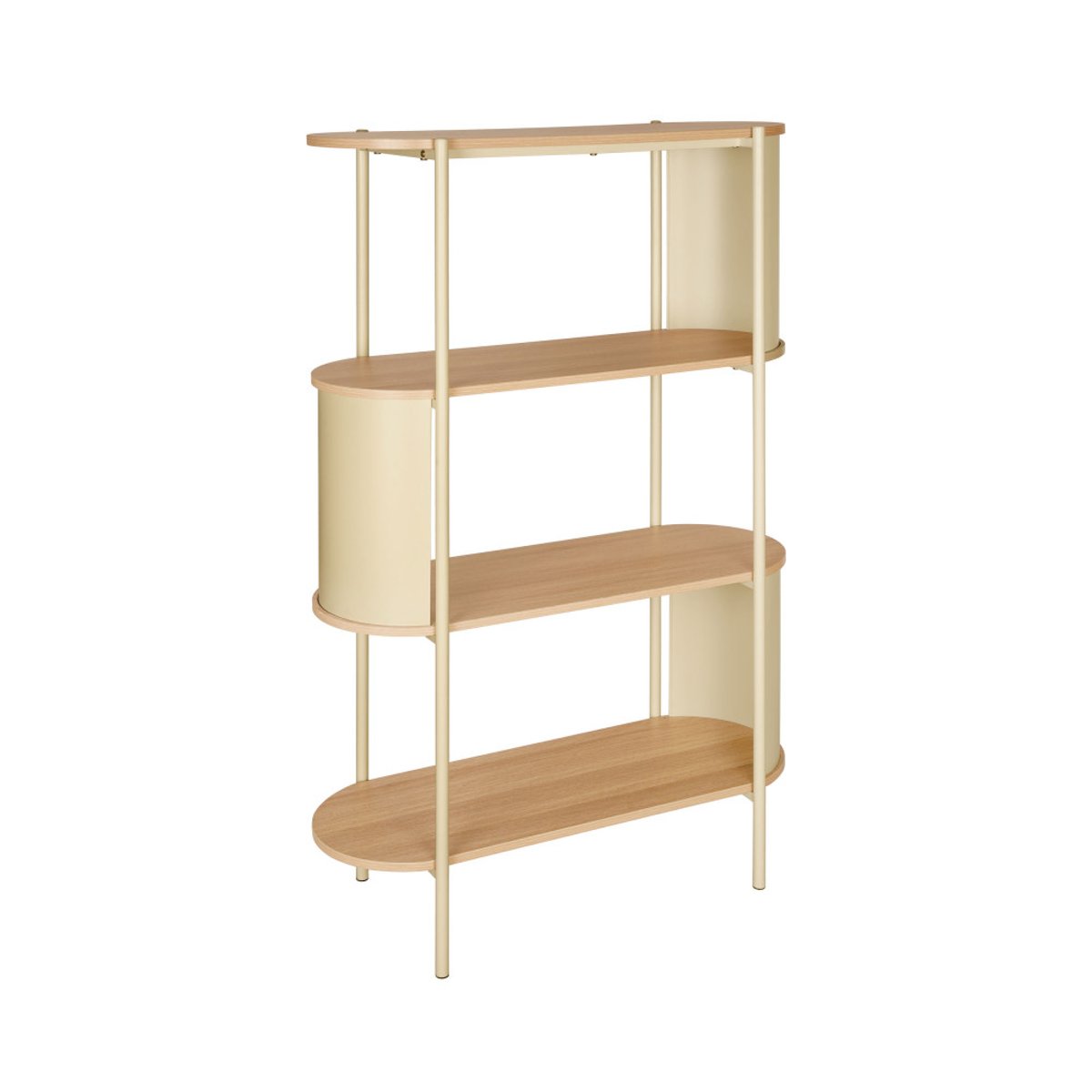 Etagère en bois et métal H133,5cm- PACO beige, DRAWER