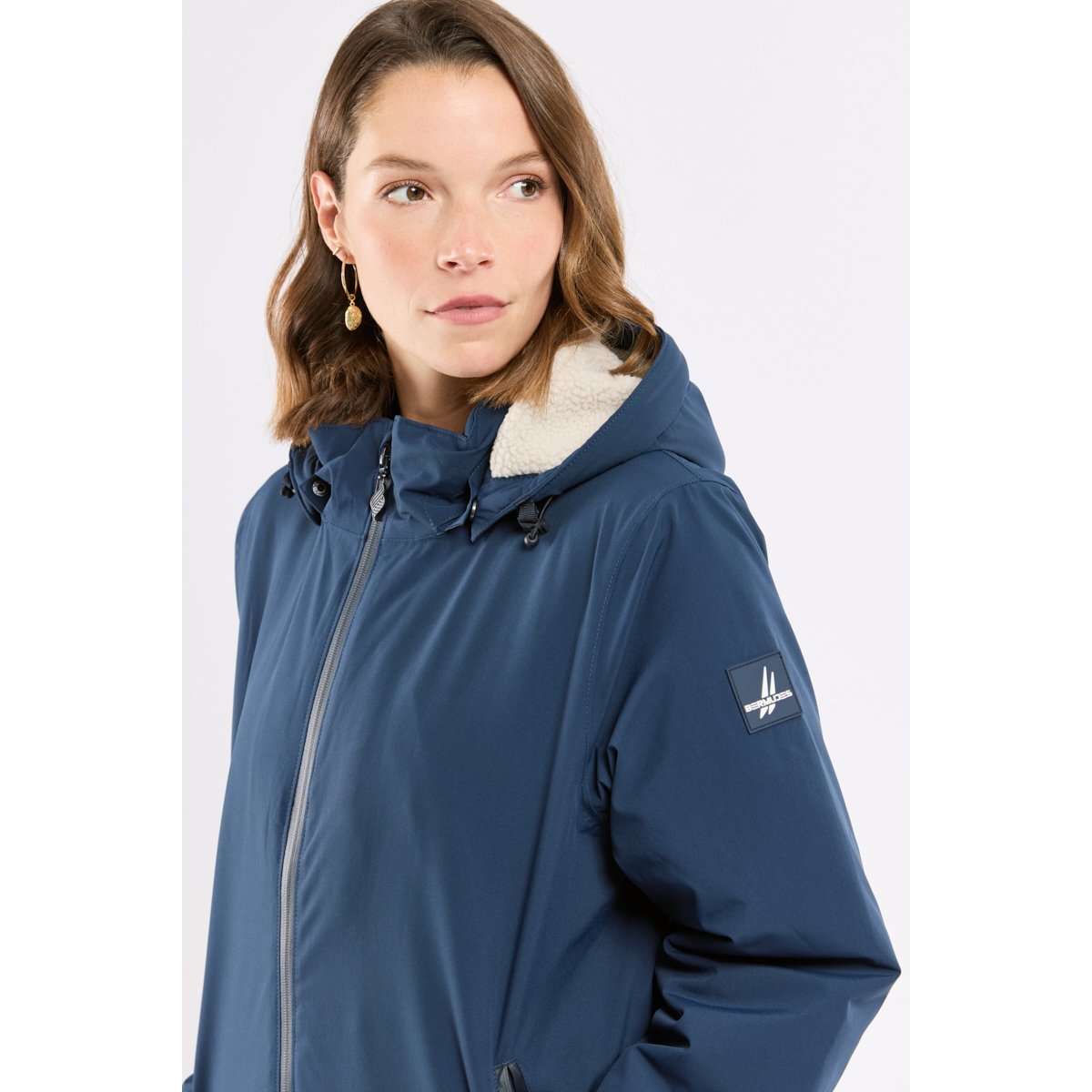 Parka doublure polaire navy, ARMOR-LUX