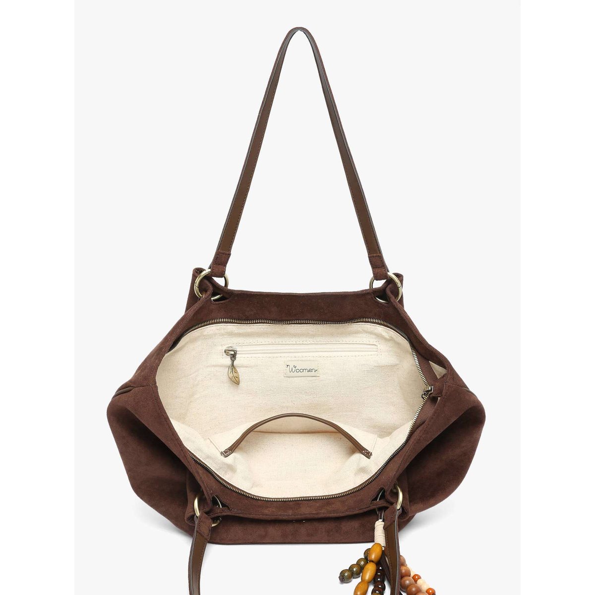 Sac porté épaule Ginseng chocolate, WOOMEN