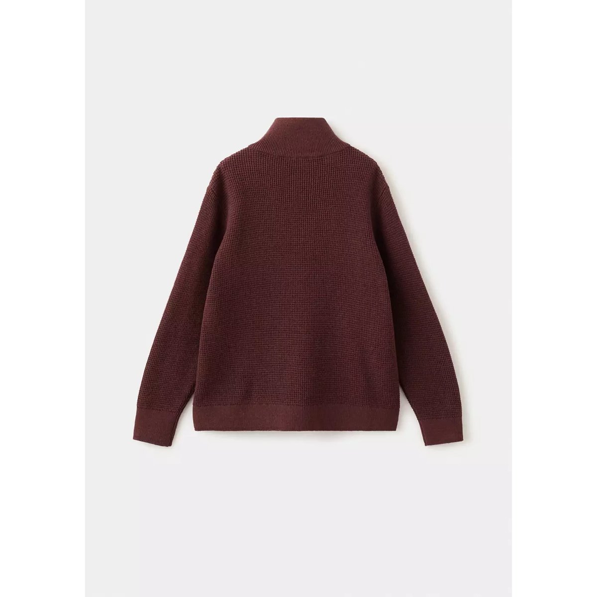 Pull-over maille col montant bordeaux, MANGO BABY