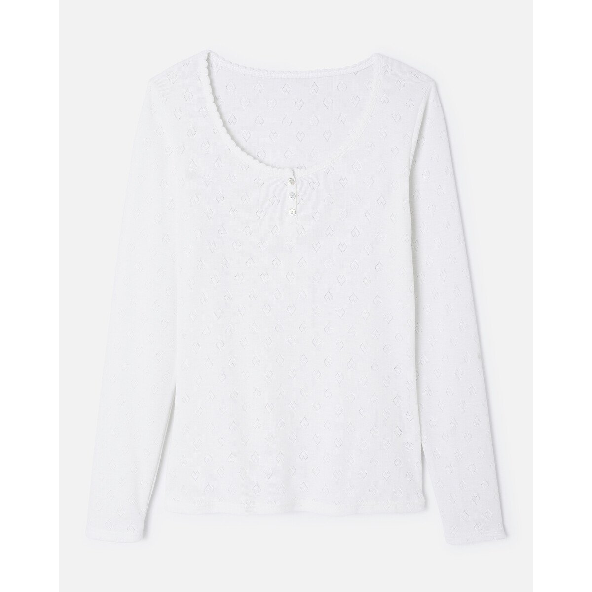 Tshirt Thermolactyl degrés 3 FANCY KNIT blanc, DAMART