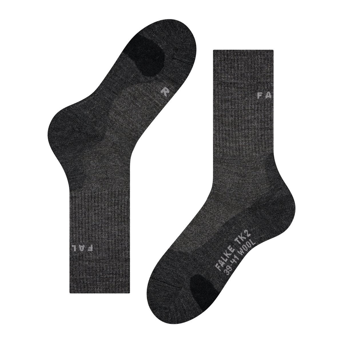 Chaussettes TK2 Explore Wool gris, FALKE