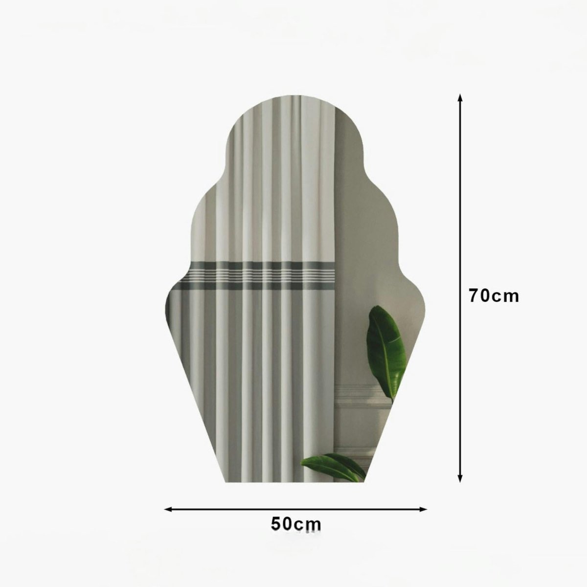 Miroir enfant mural - forme ludique cupcake 70 cm CODY noir, PIER IMPORT