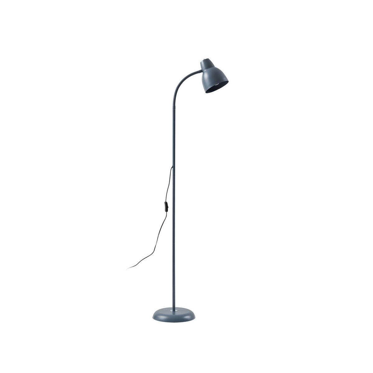 Lampadaire en métal, Tebbi gris, LINDBY