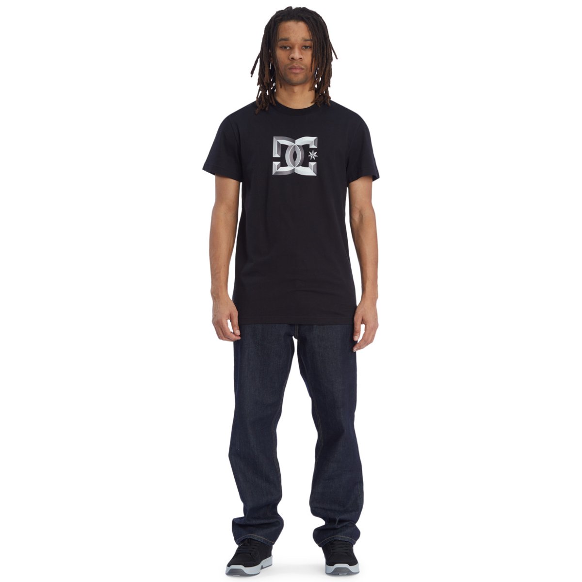 T-shirt STAR BEVELLED. noir black, DC SHOES