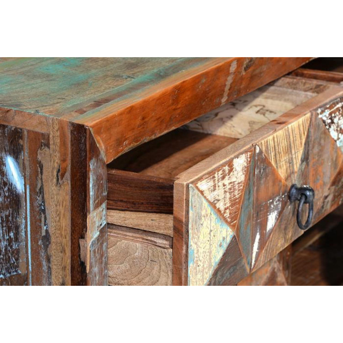 Buffet 2 tiroirs - DRISELLA marron, DECORATION D’AUTREFOIS