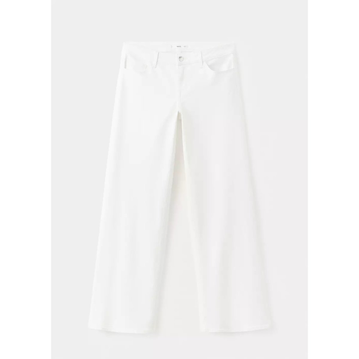 Jean low waist wide leg blanc cassé, MANGO TEEN