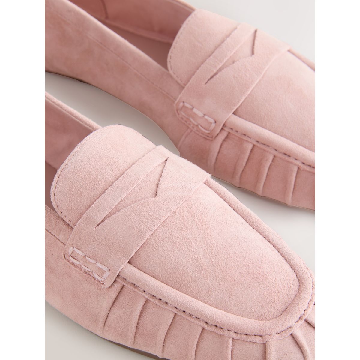Mocassins froncés en cuir forever comfort® rose blush, NEXT