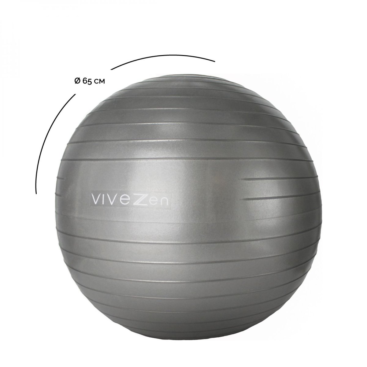 Ballon de yoga gris, VIVEZEN