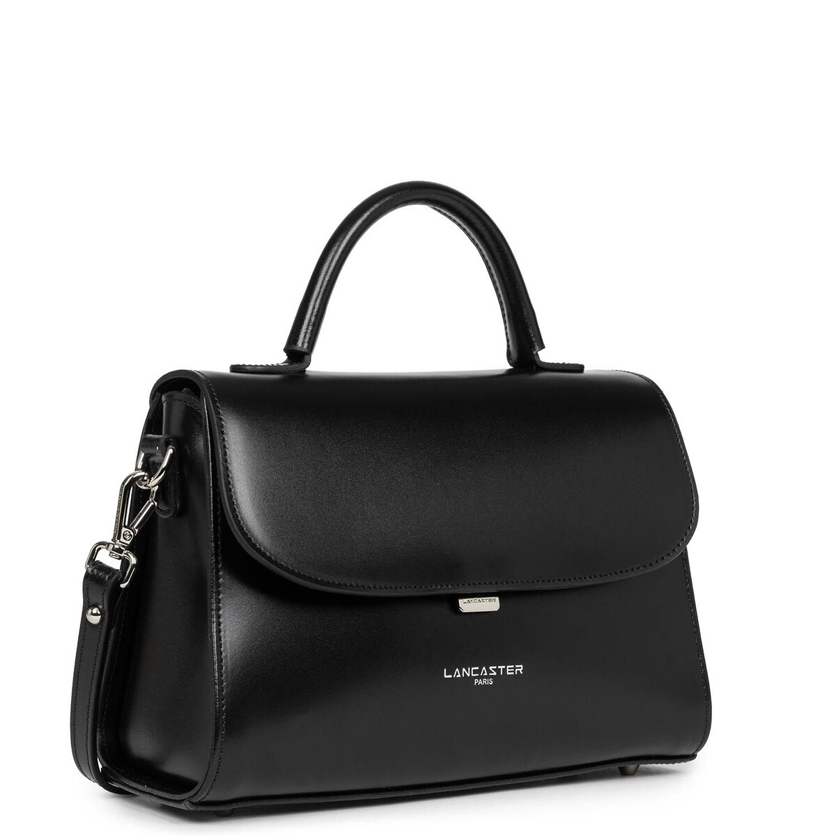 Borsa a tracolla in pelle M SUAVE EVEN nero , LANCASTER
