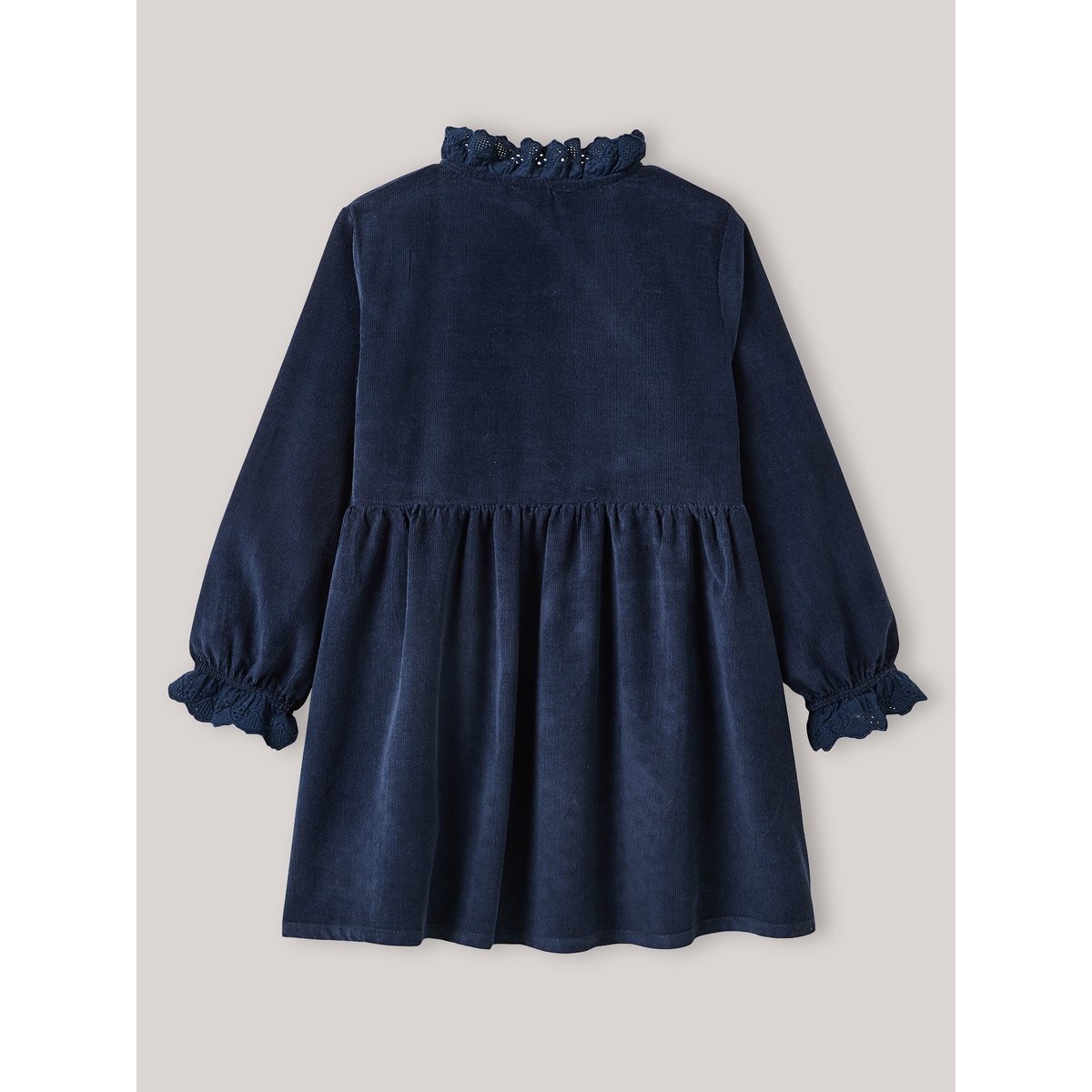 Robe en velours marine, CYRILLUS