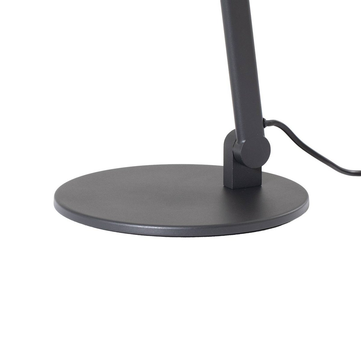 Lampe à poser en métal moderne, Silka noir, doré, LUCANDE
