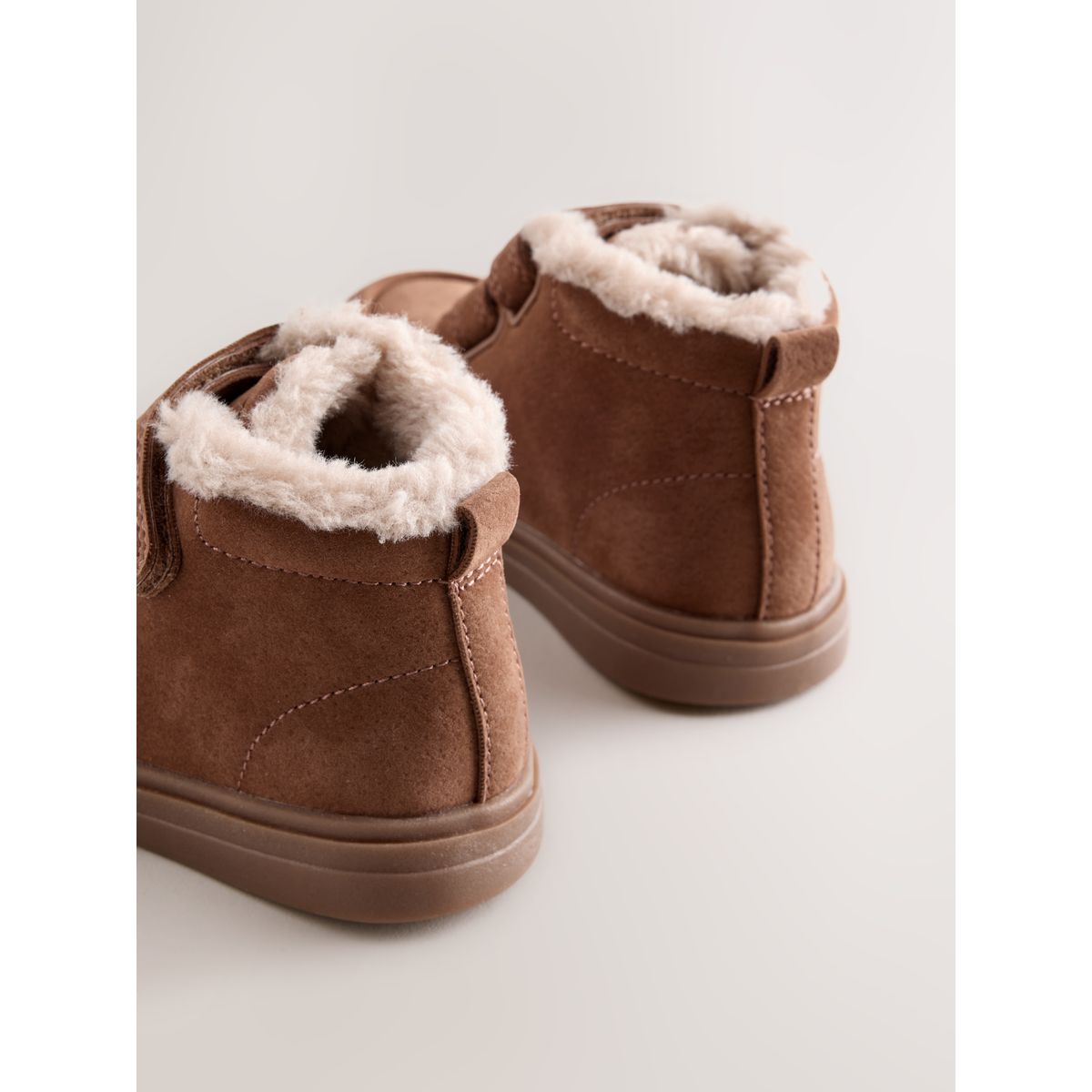 Bottes zippées et doublées marron fauve, NEXT