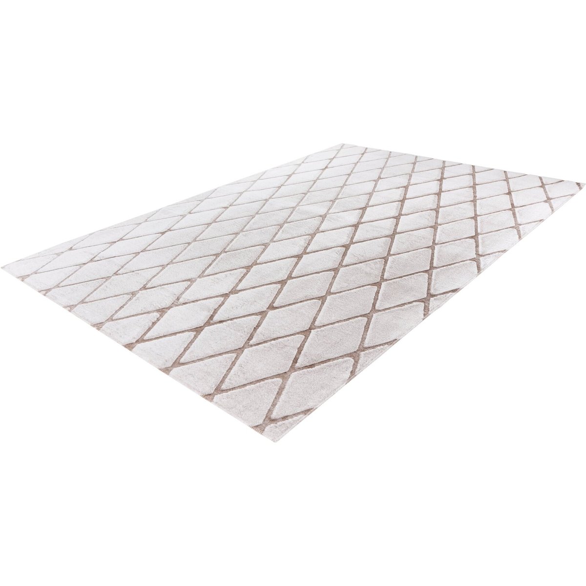 Tapis rectangulaire, VIVICA blanc, taupe, ARTE ESPINA