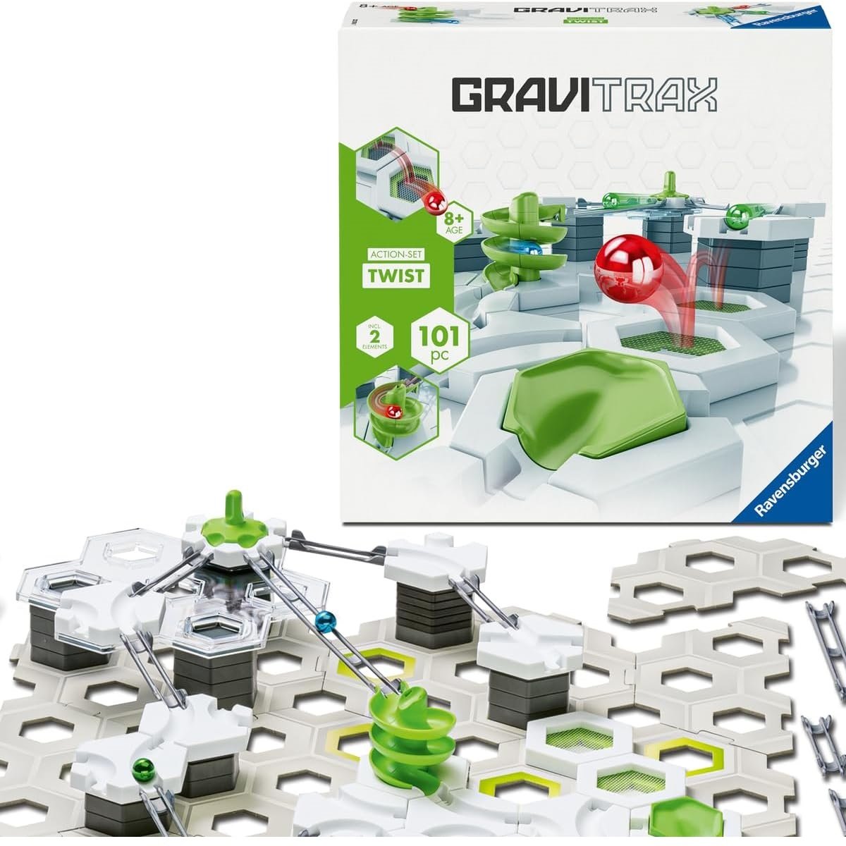 Gravitrax set Action Twist blanc, RAVENSBURGER