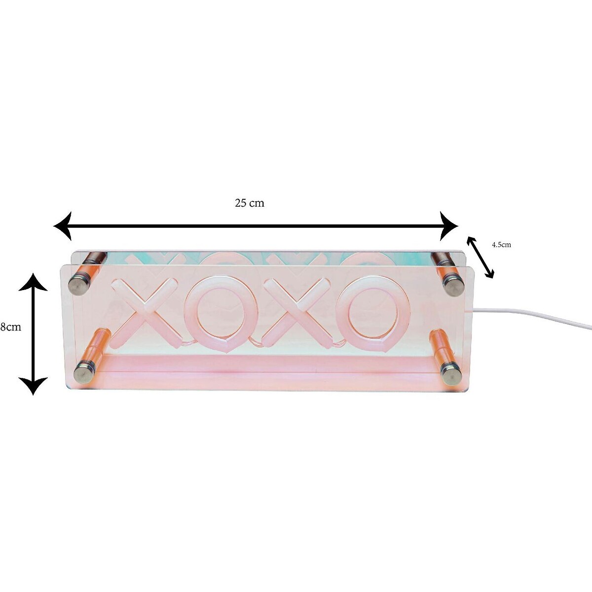 Lampe à poser LED Font XOXO rouge, KARE DESIGN