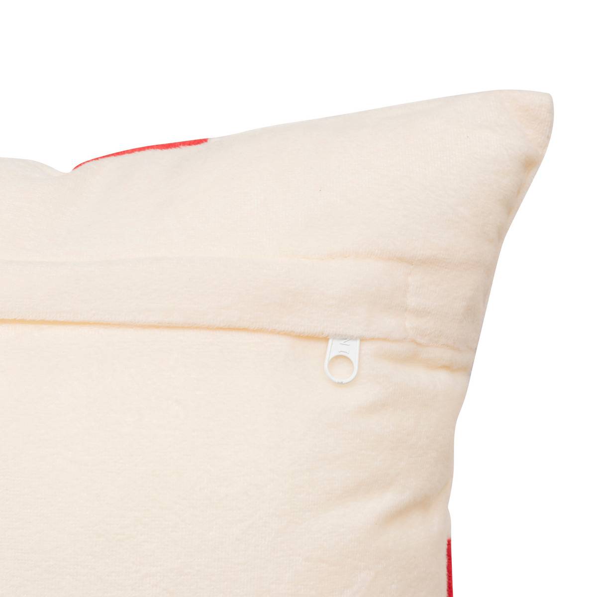 Coussin nœud en velours crème 30 x 50 cm beige, FEERIC LIGHTS & CHRISTMAS