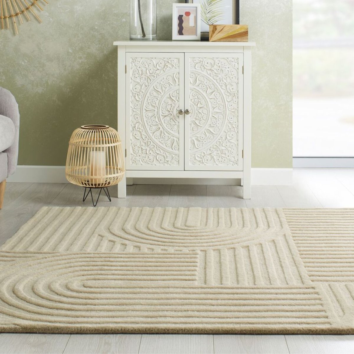 Tapis en laine ZEN GARDEN beige, FLAIR RUGS