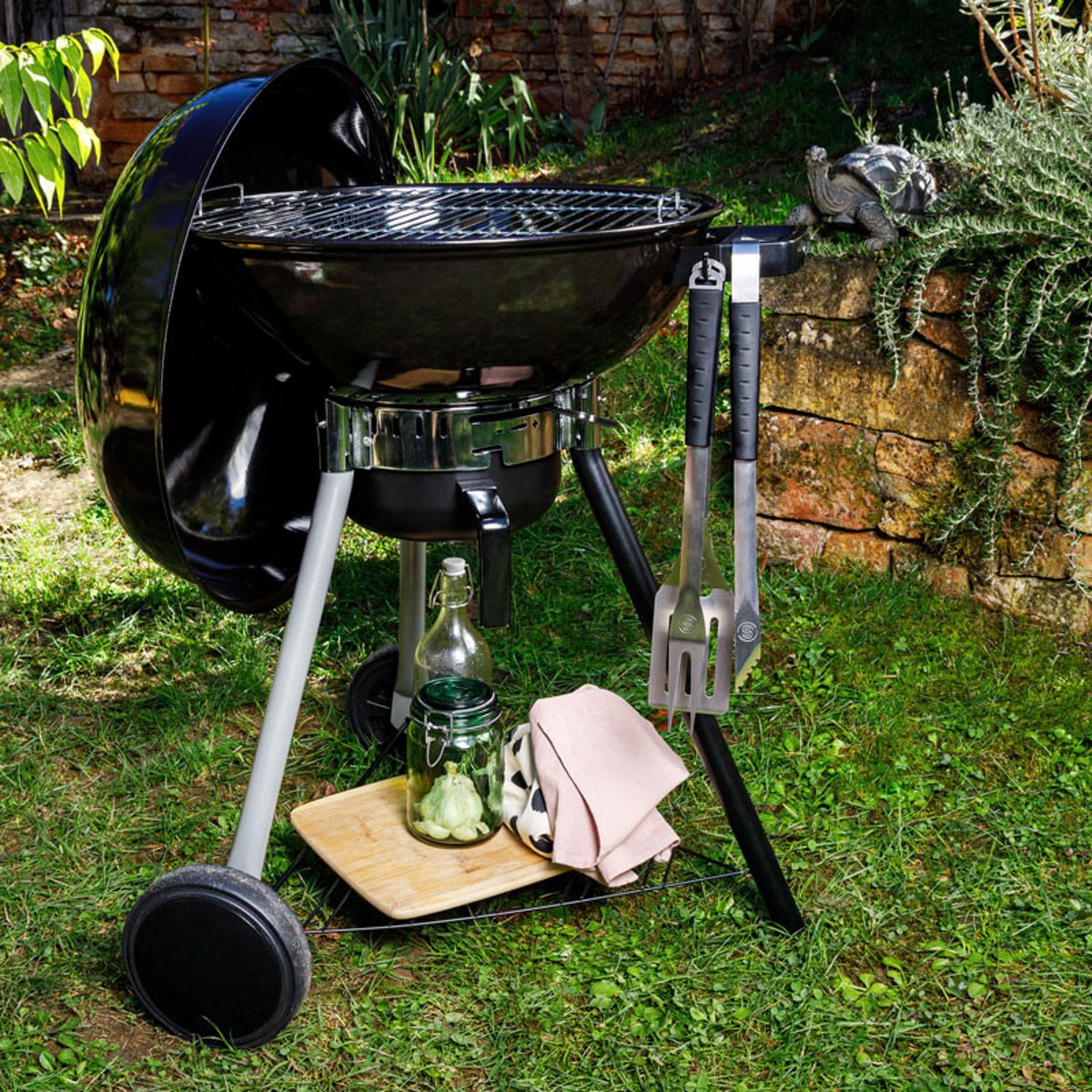 Barbecue à charbon pour 12 personnes noir, SOMAGIC