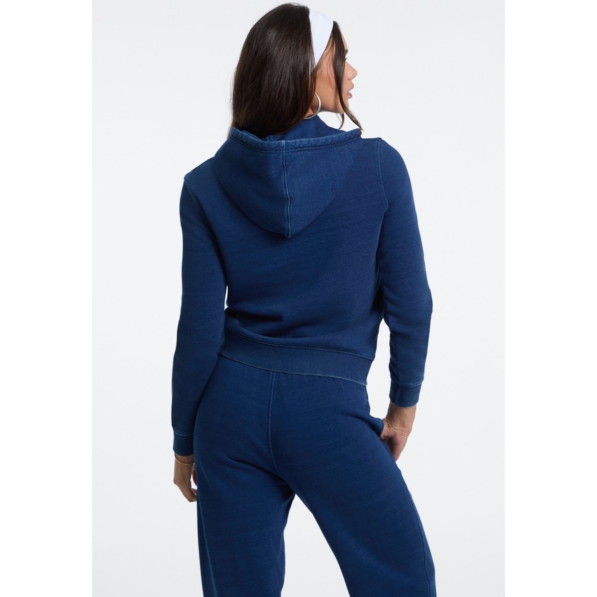 Sweat-Shirt À Capuche Avec Logo bleu, GUESS JEANS