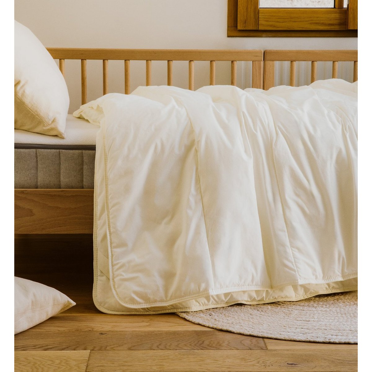 Couette Enfant Enveloppe Coton Bio 4 saisons MAUI couleur unique, KADOLIS