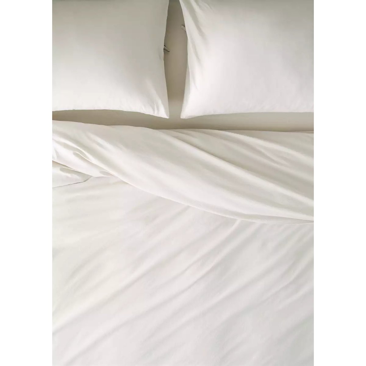 Housse de couette coton lavé lit 180/200 cm sable, MANGO HOME