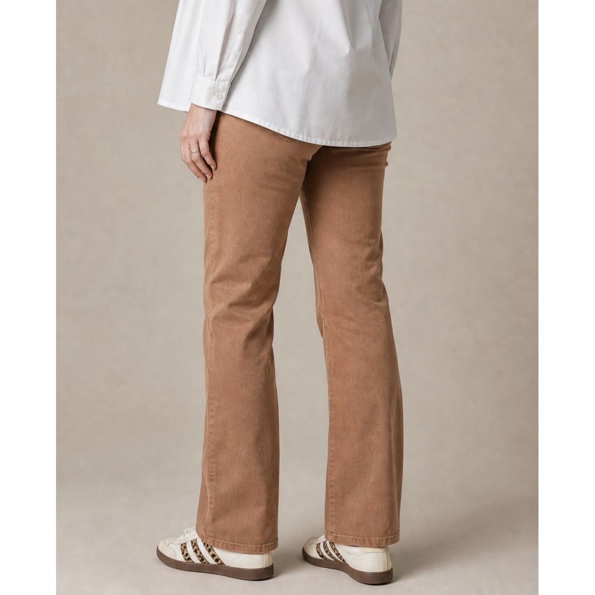 Jean de grossesse coupe droite Isae camel, CACHE COEUR