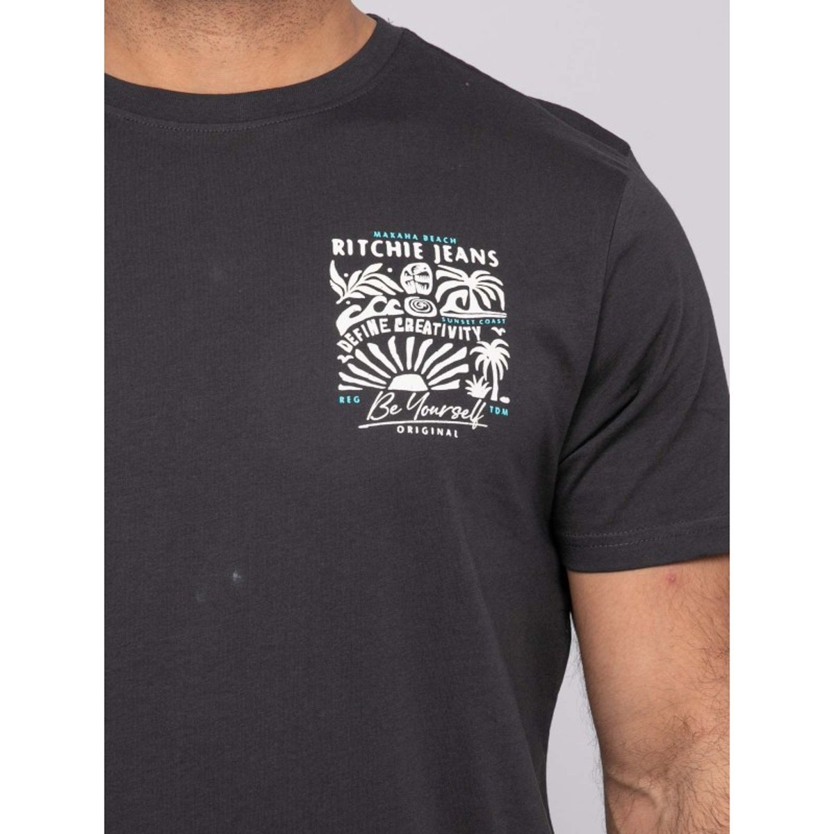 T-shirt Manches Courtes Nitesto gris, RITCHIE