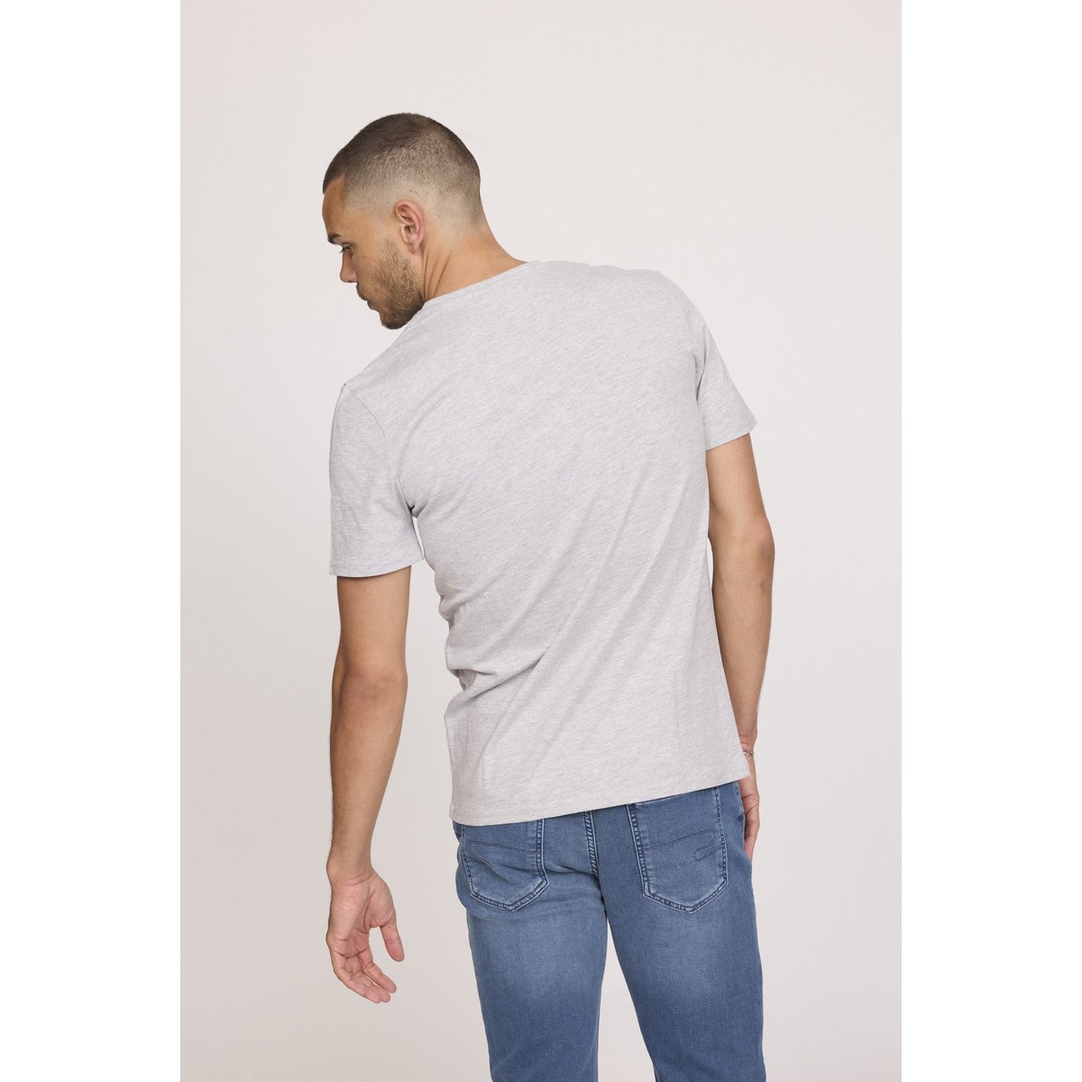 T-shirt manches courte coton regular ALEKO gris, LEE COOPER