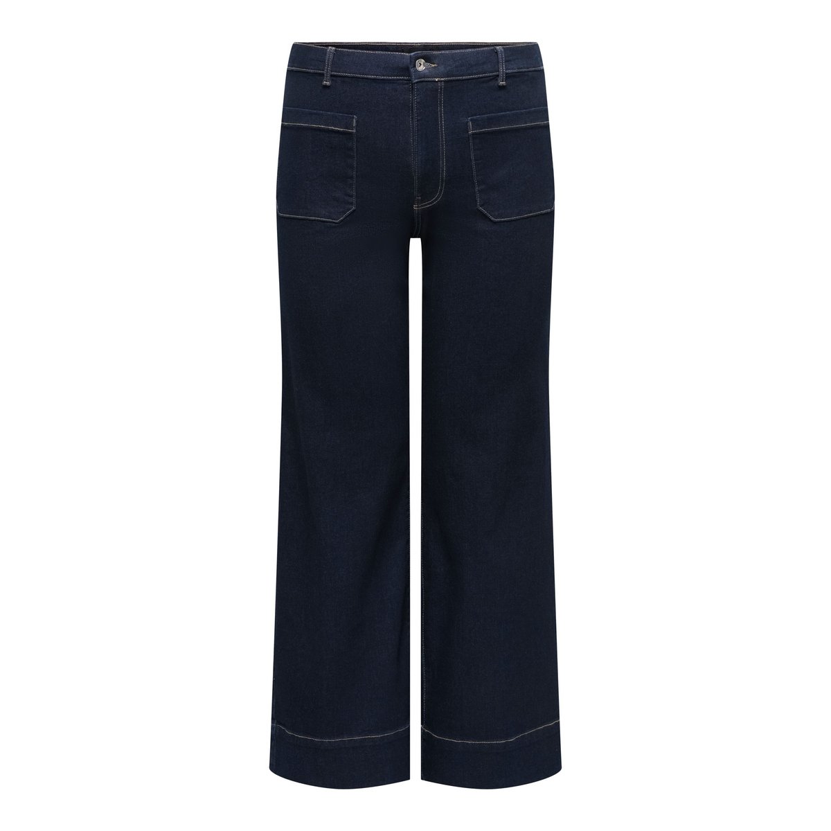 Jean À Jambe Large dark blue denim, ONLY CARMAKOMA