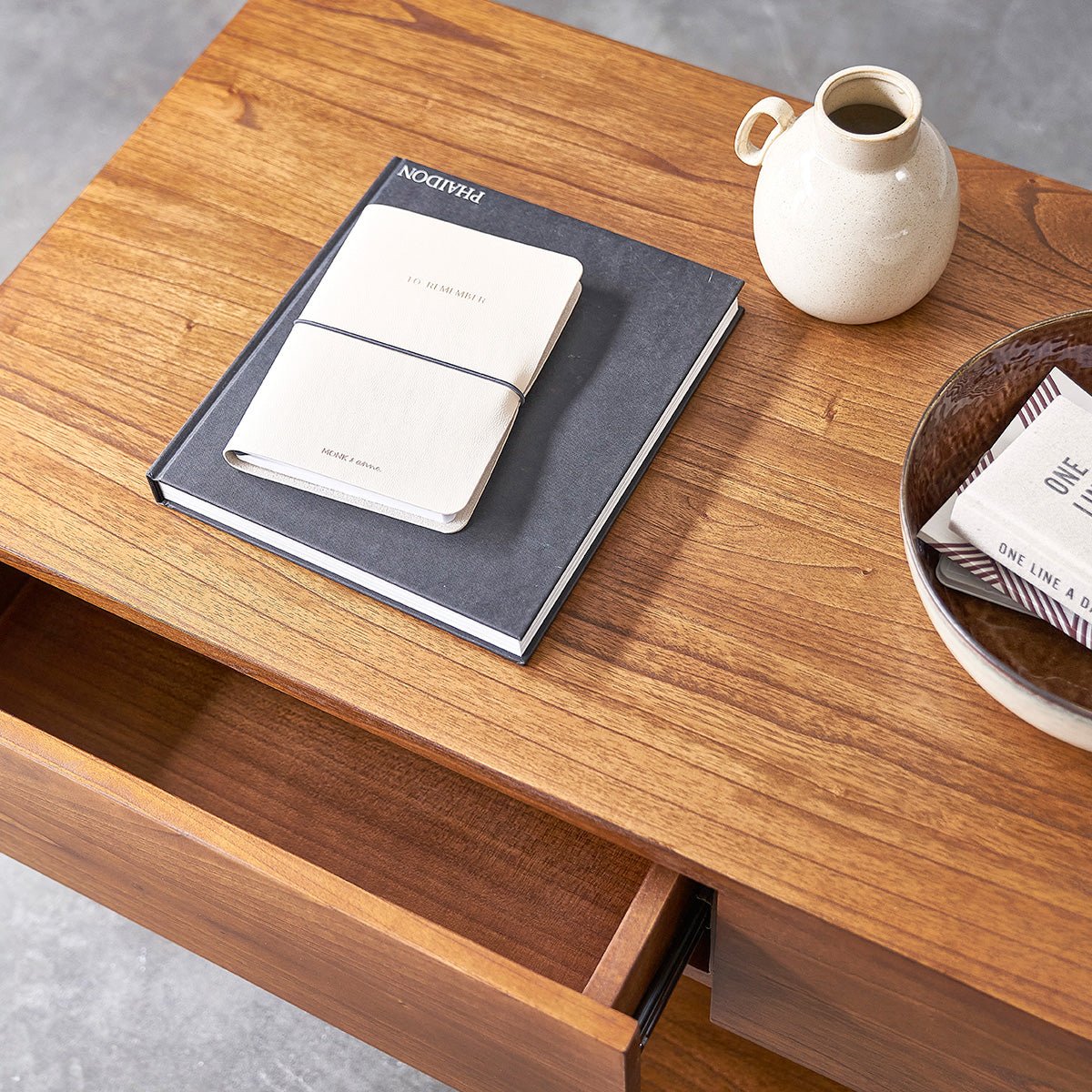 Table basse en mindi massif MILO marron, BERAH GETAH