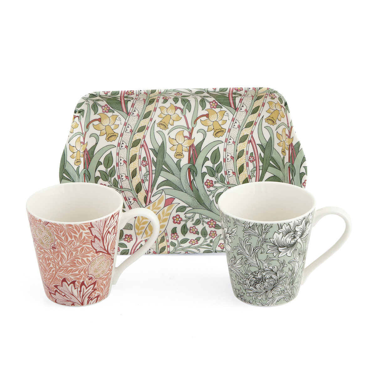 Morris & Co. Mug & Tray Set multi-coloured, MORRIS & CO.