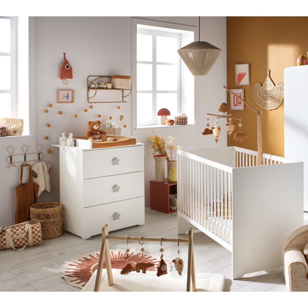 Lit en bois blanc, BABY PRICE