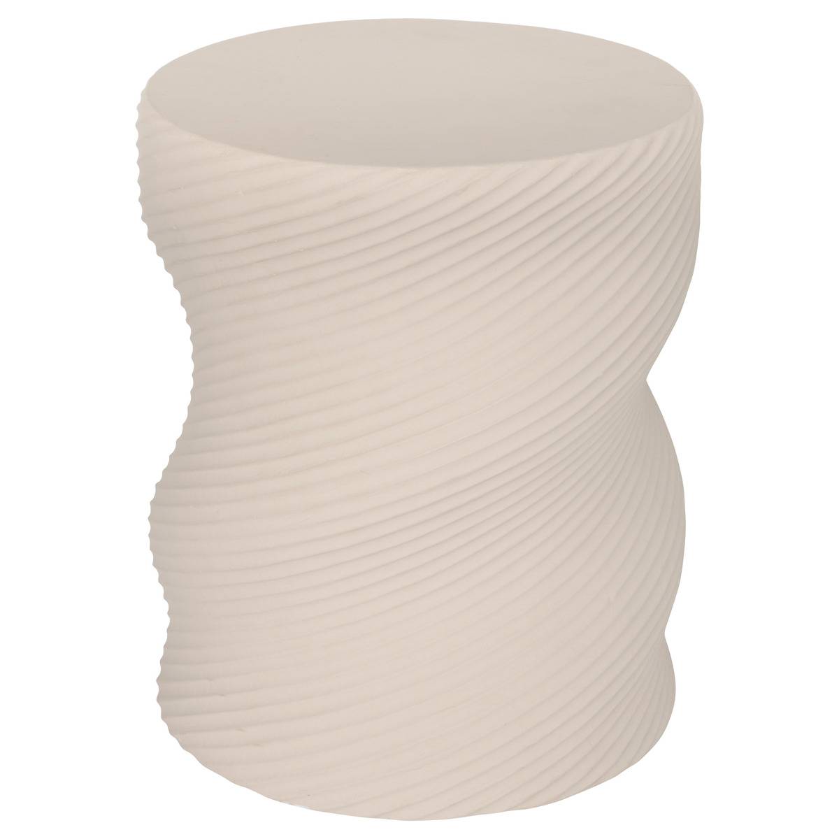 Table d'appoint design torsadé SADDLE sable, ATMOSPHERA
