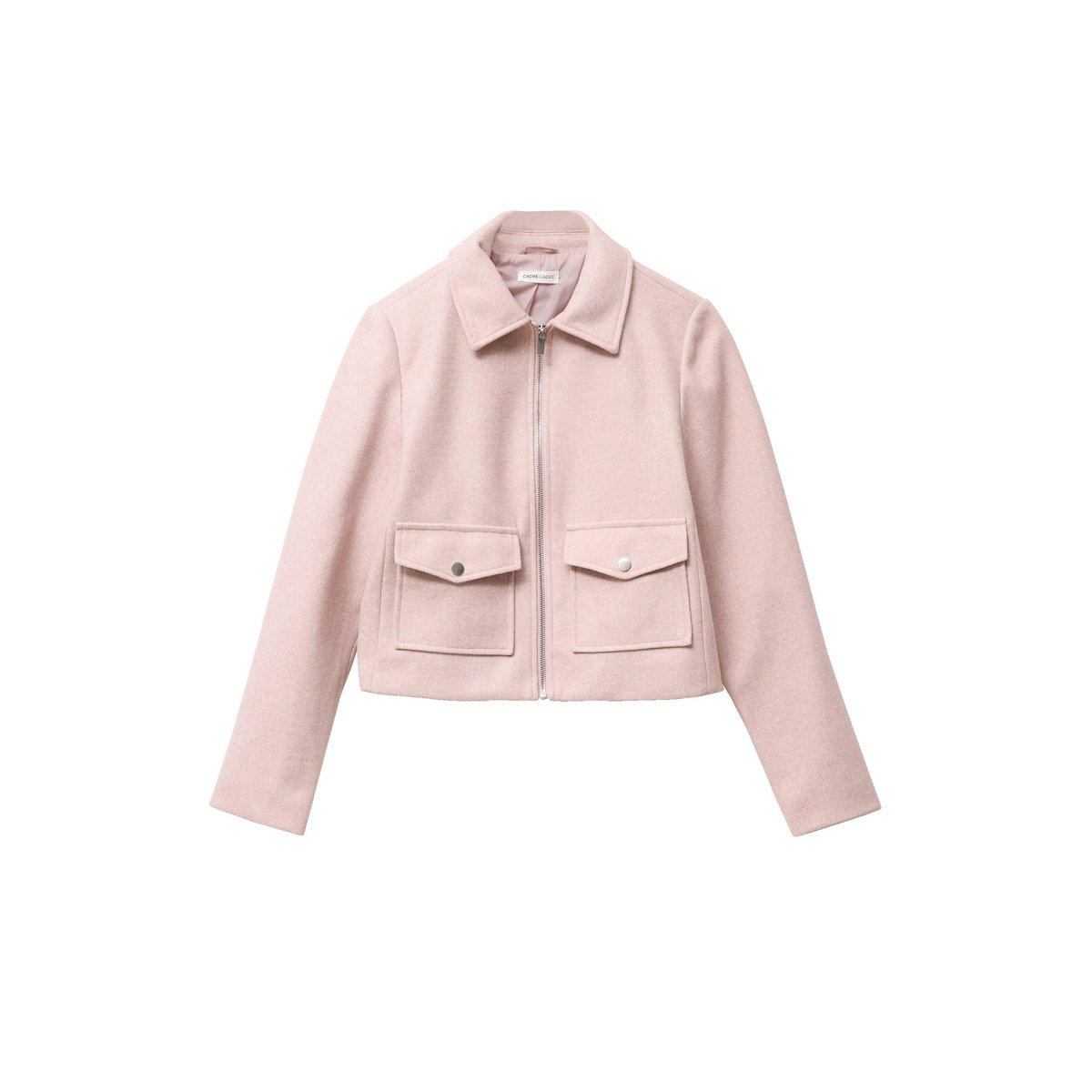 Veste zippée rose poudrée, CACHE CACHE