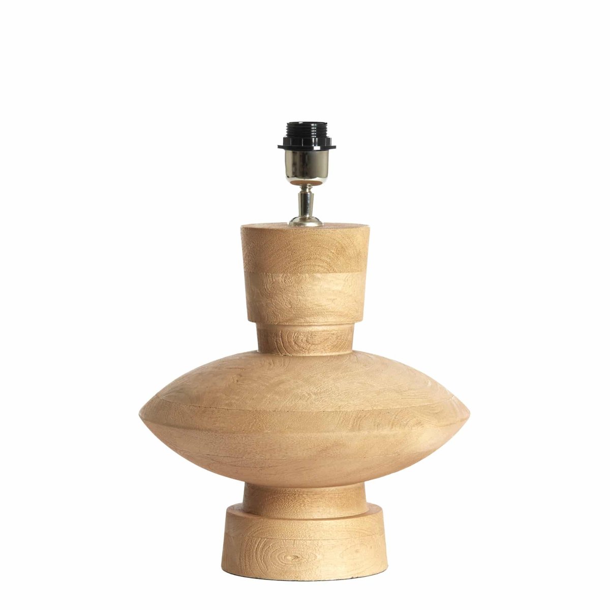 Base De La Lampe Bois FIERA naturel, LIGHT & LIVING 