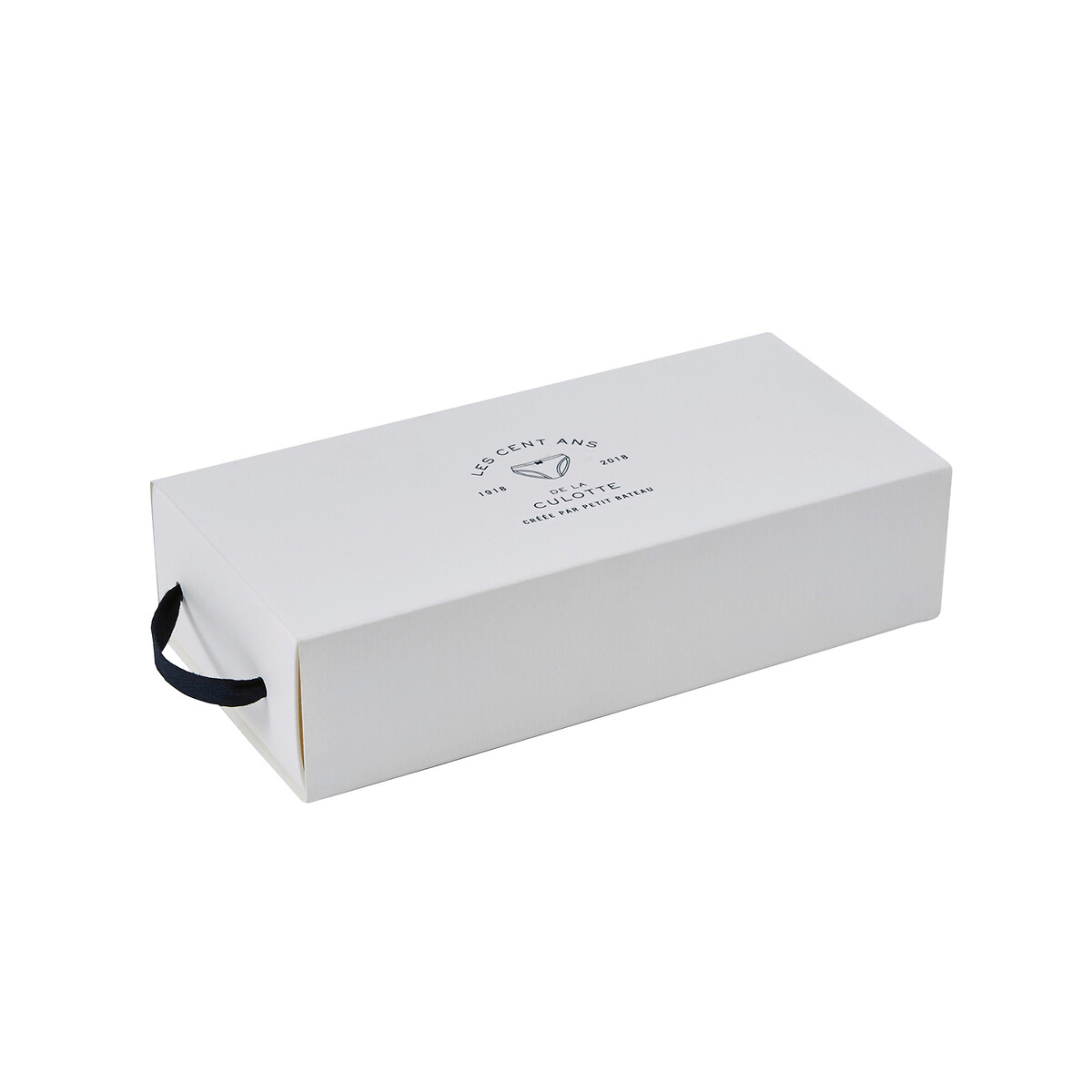 Set van 5 slips in katoen zwart, PETIT BATEAU