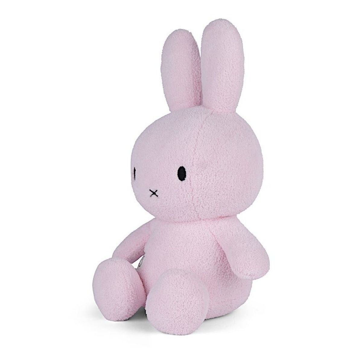Peluche lapin Miffy Terry Rose pastel 50 cm couleur unique, BON TON TOYS
