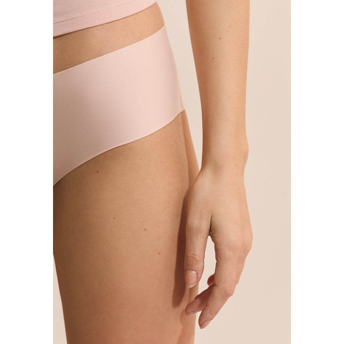 Hipster en microfibre CONFORT rose poudre, ETAM