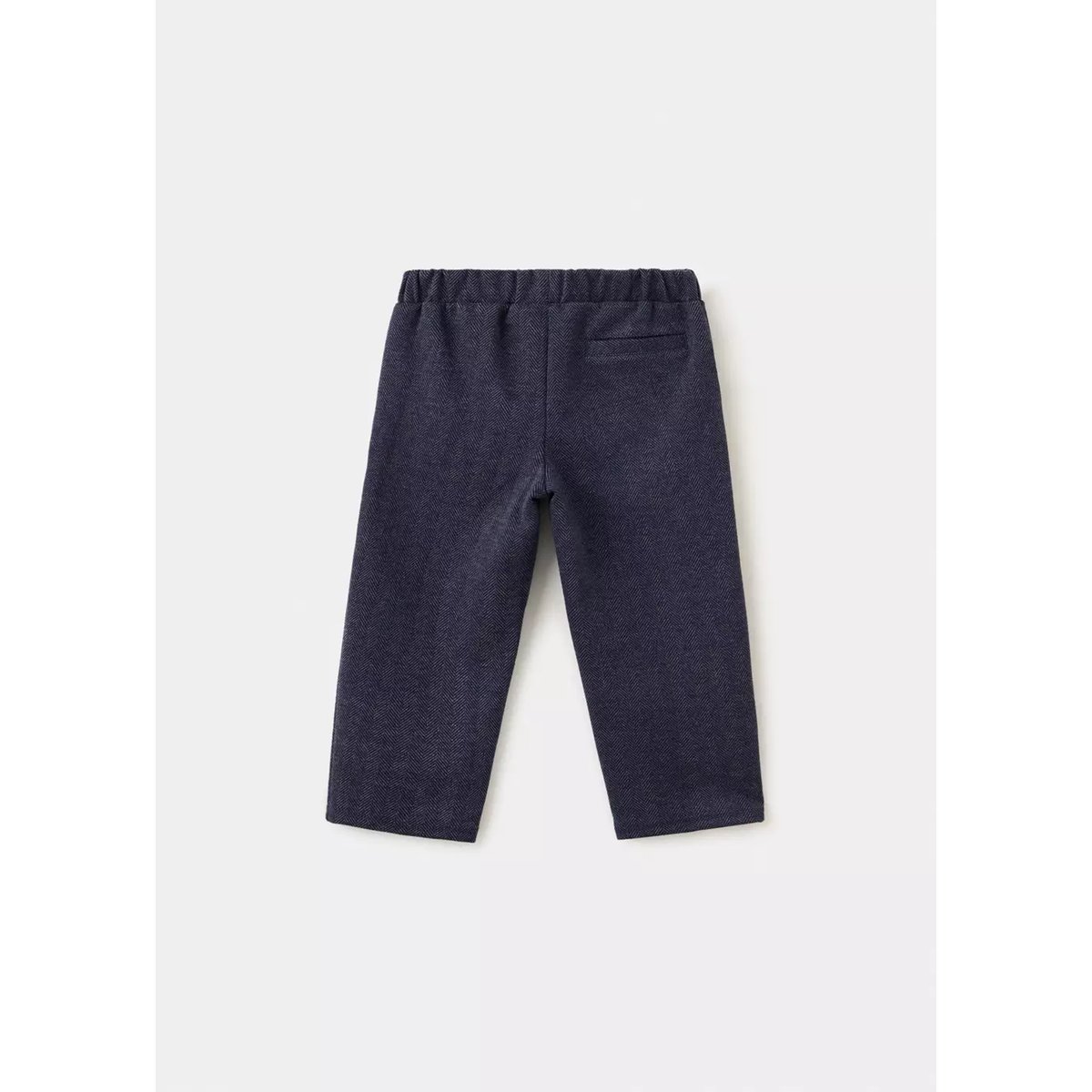 Pantalon droit chevrons bleu marine, MANGO BABY