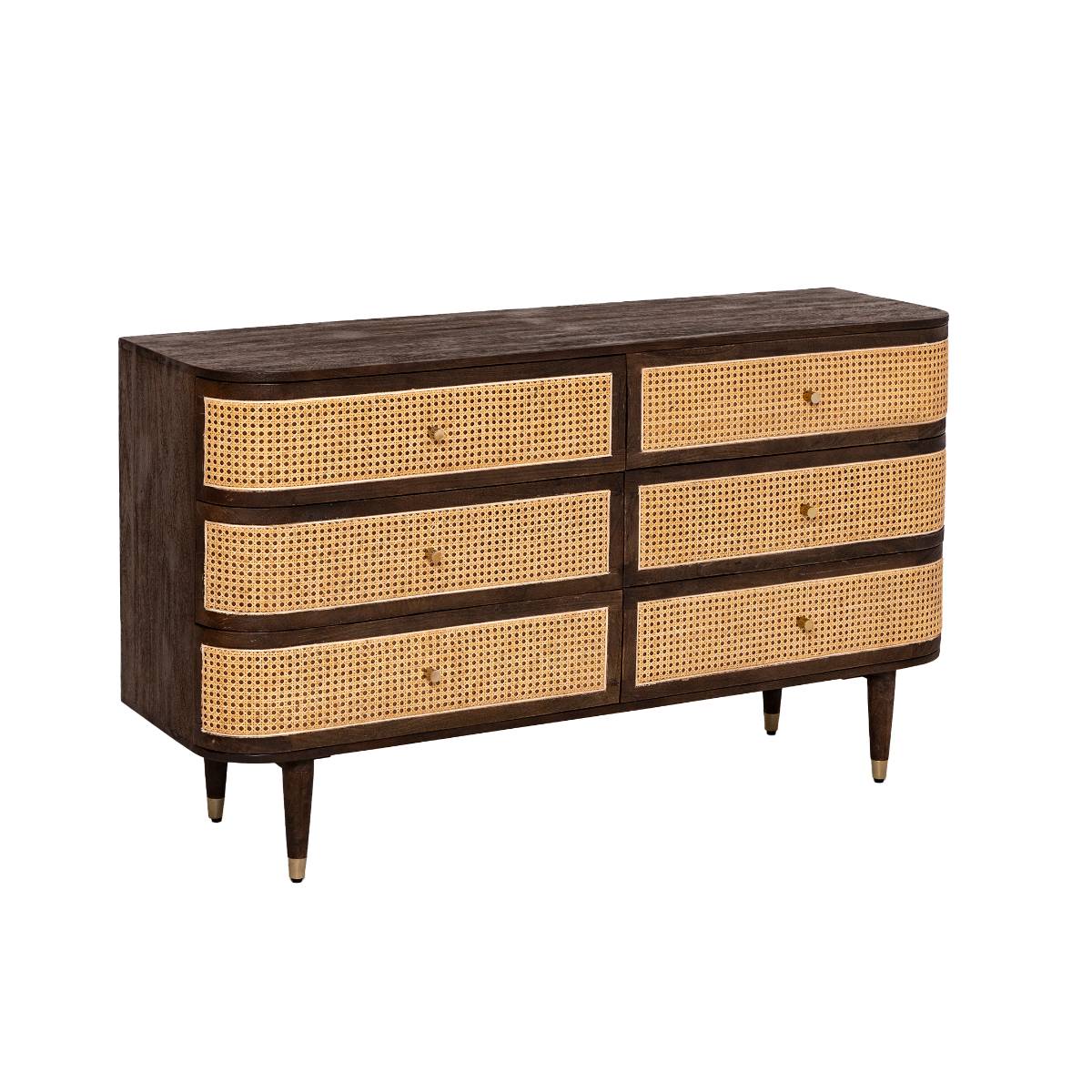 Commode en bois de manguier SOREN bois foncé, MADE IN MEUBLES 