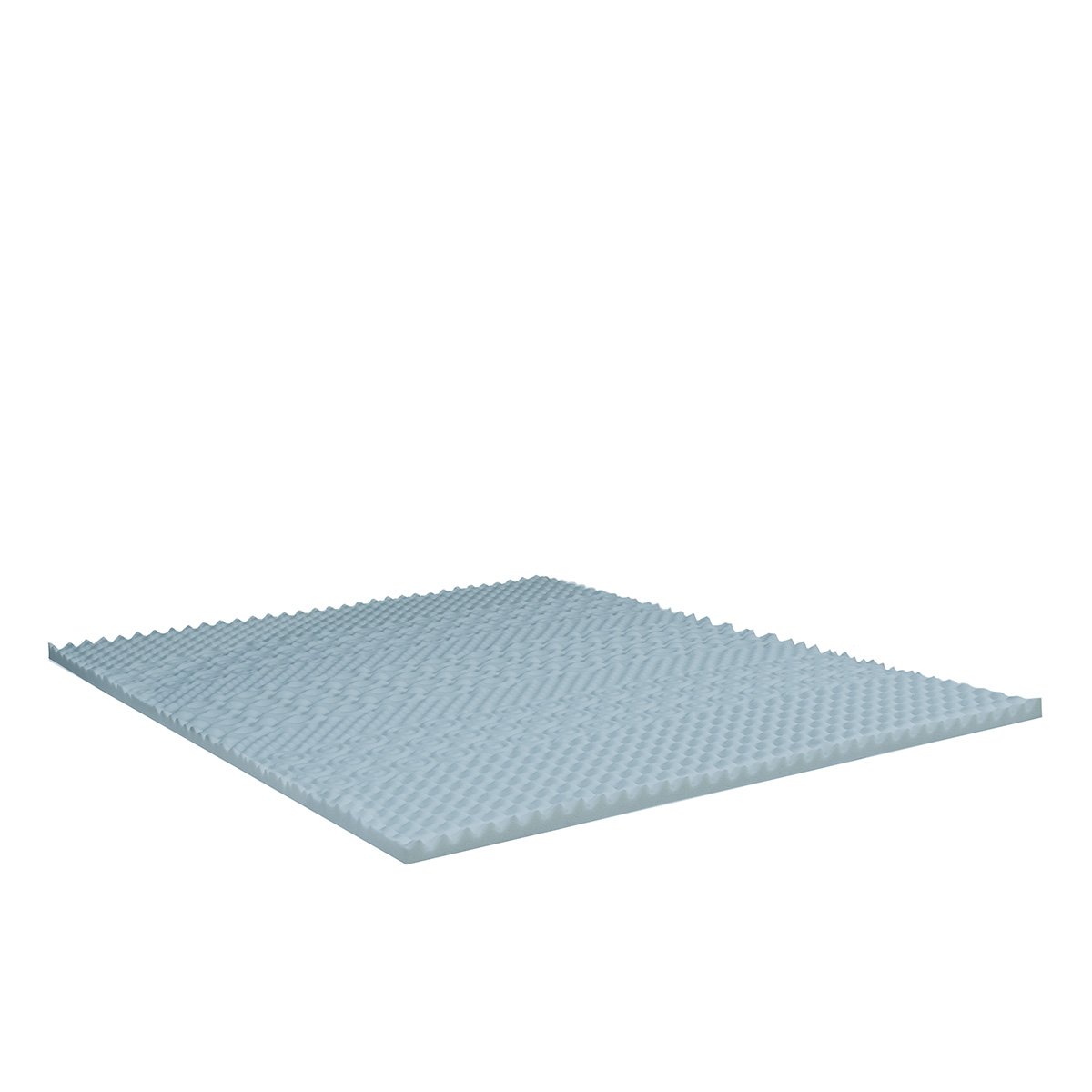 Surmatelas Mousse Gel Refresh 90x190 cmMémoire de forme avec gel thermorégulateur & Zonage de confort bleu, BELLECOUR