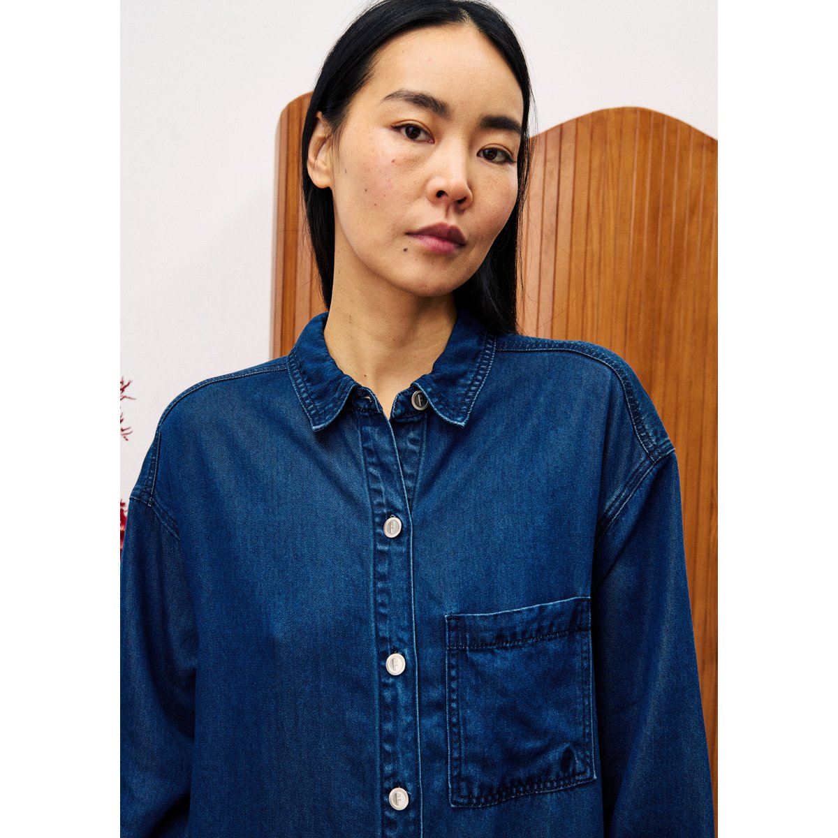 Robe longue RAGAMUFFIN bleu jean, FRNCH