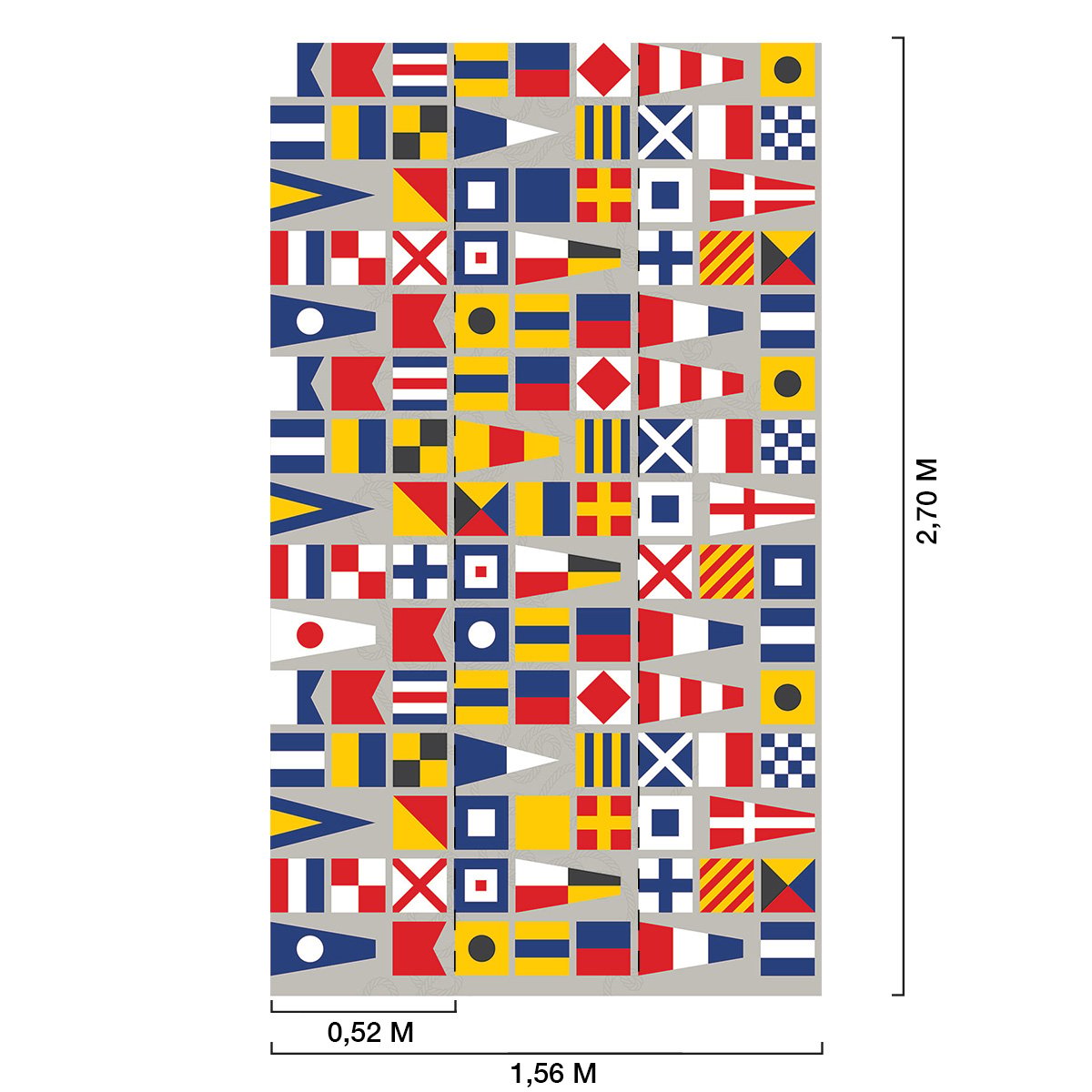 Papier peint, navigation multicolore, HEXOA