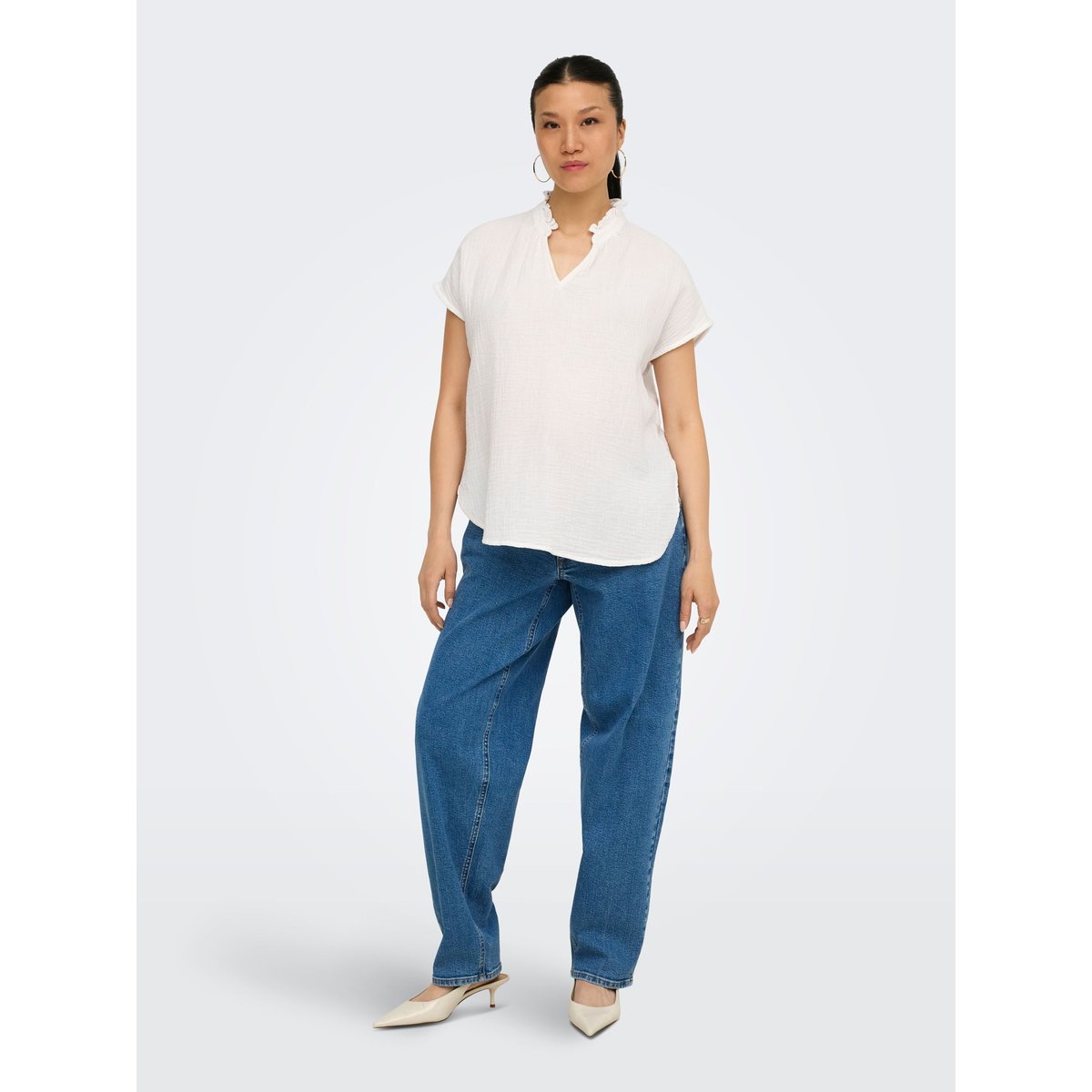 Blouse cloud dancer, ONLY