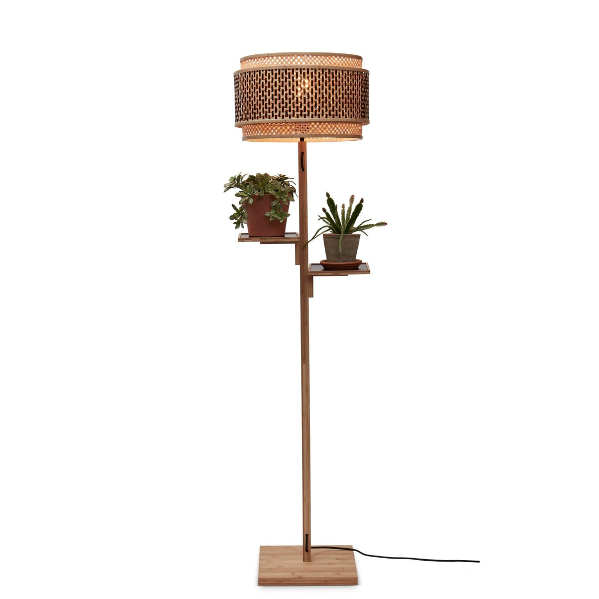 Lampadaire Bambou BHUTAN naturel, GOOD & MOJO