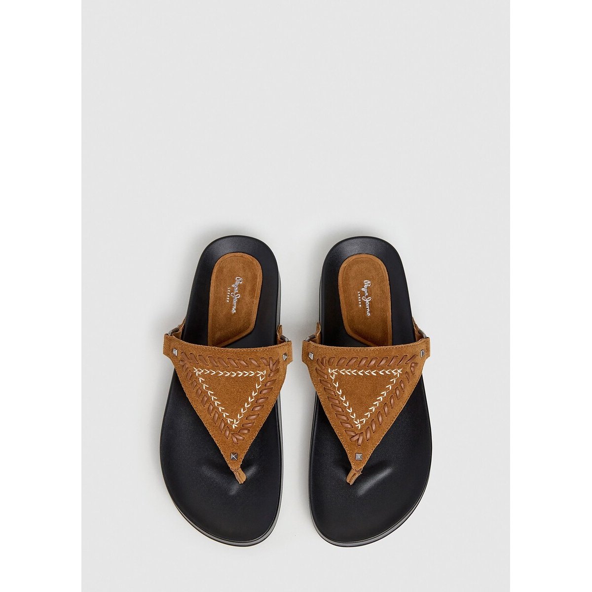 Chanclas AGNES BRAIDED camel, PEPE JEANS