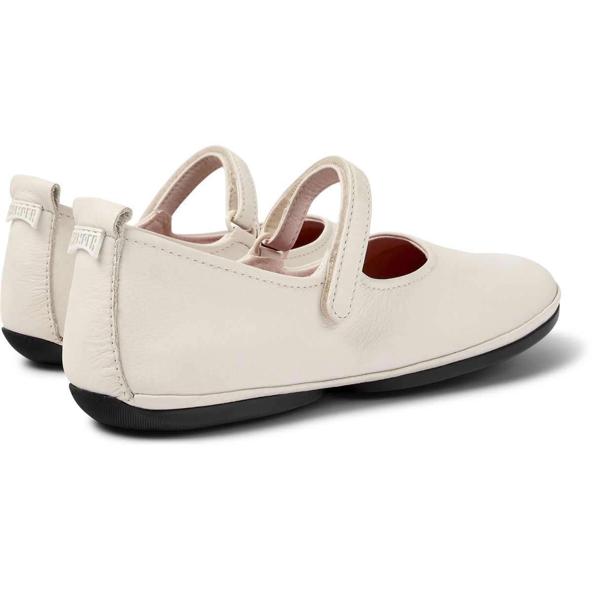 Ballerines Right Nina Smooth Leather blanc naturel, CAMPER