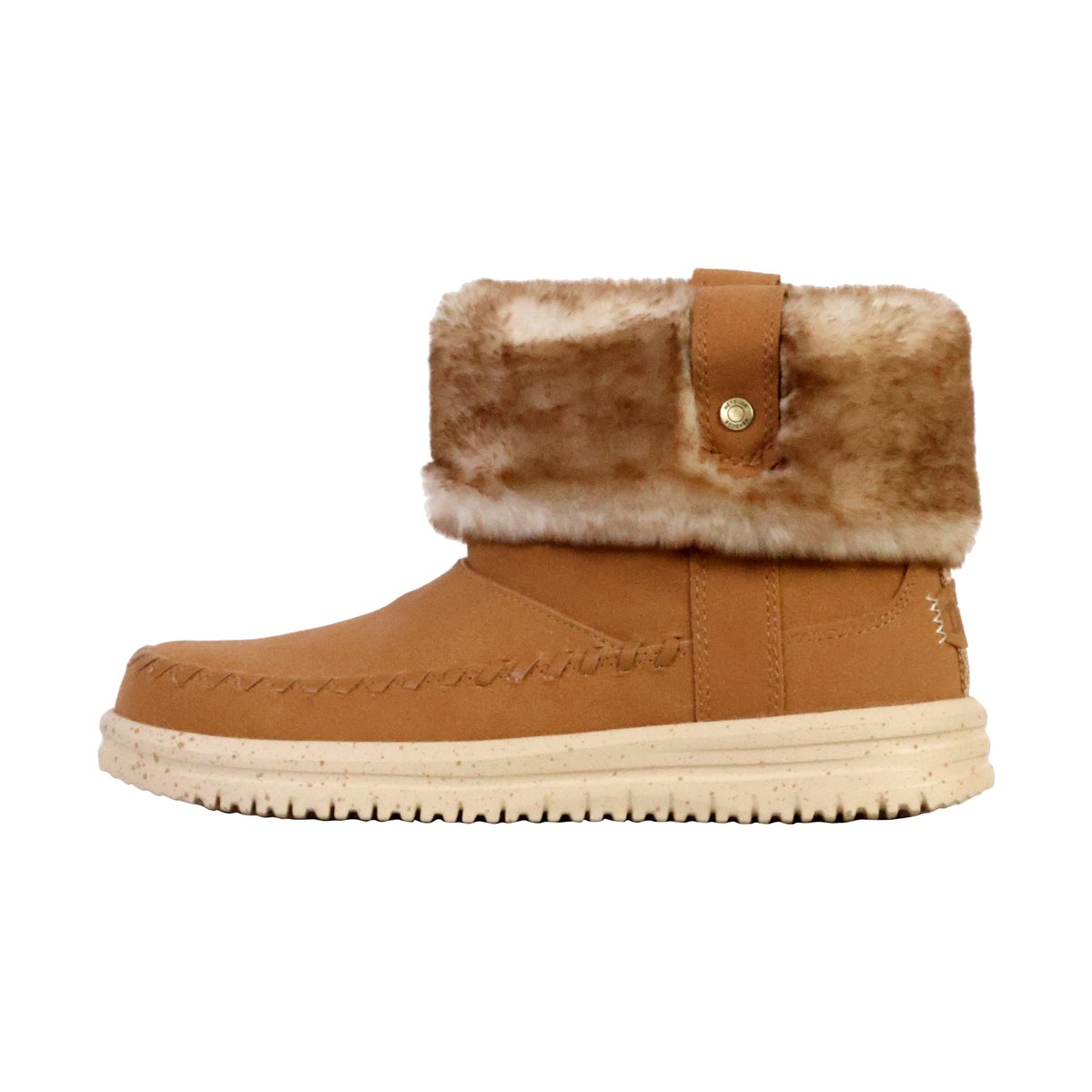 Bottine à Enfiler Camden Cuff Classic Cozy cognac, HEY