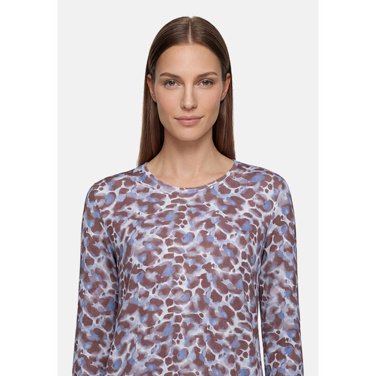 Haut casual à élastique bleu/marron, BETTY BARCLAY